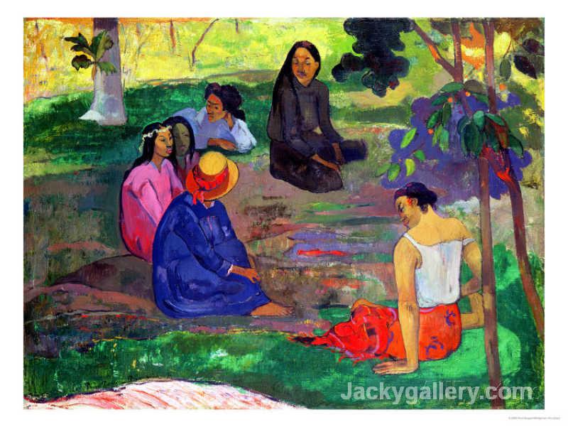 The Gossipers by Paul Gauguin paintings reproduction